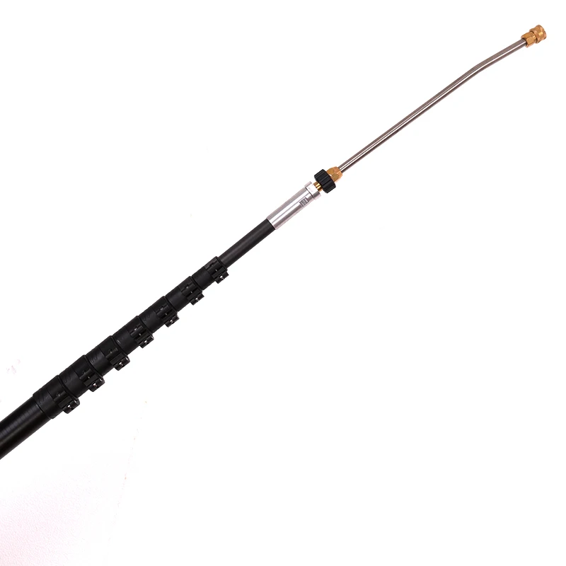 High-pressure cleaning rod with nozzle